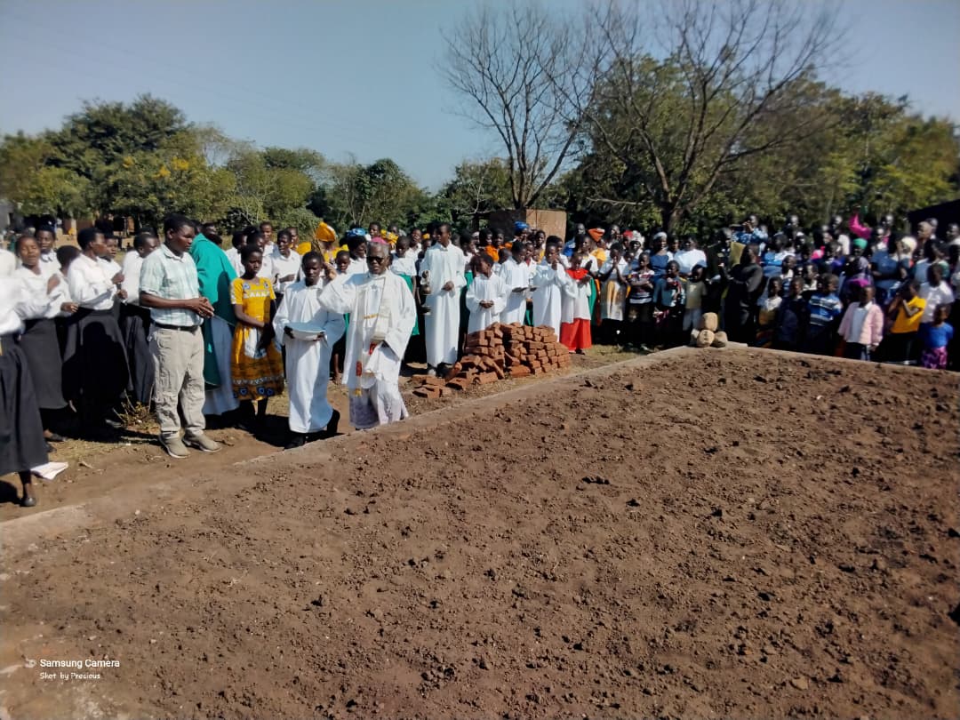 Overwhelming joy as Bishop Peter Musikuwa presides over St. Monica outstation ground breaking ceremony